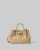 Borsa Piccola In Ecopelle Con Placchetta In Metallo • Tortora