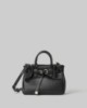Borsa Piccola In Ecopelle Con Placchetta In Metallo • Nero