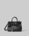 Borsa Piccola In Ecopelle Con Placchetta In Metallo • Nero