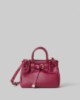 Borsa Piccola In Ecopelle Con Placchetta In Metallo • Bordeaux