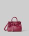 Borsa Piccola In Ecopelle Con Placchetta In Metallo • Bordeaux