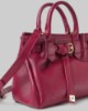 Borsa Piccola In Ecopelle Con Placchetta In Metallo • Bordeaux