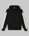 Felpa Cappuccio Basica Con Bandina In Maglia • Nero