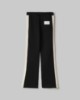 Pantalone Dritto Con Bandina In Maglia • Nero