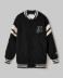 Bomber Over In Felpa Con Imbottitura E Patch College • Nero