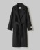 Cappotto In Panno Accappatoio Con Cintura • Nero