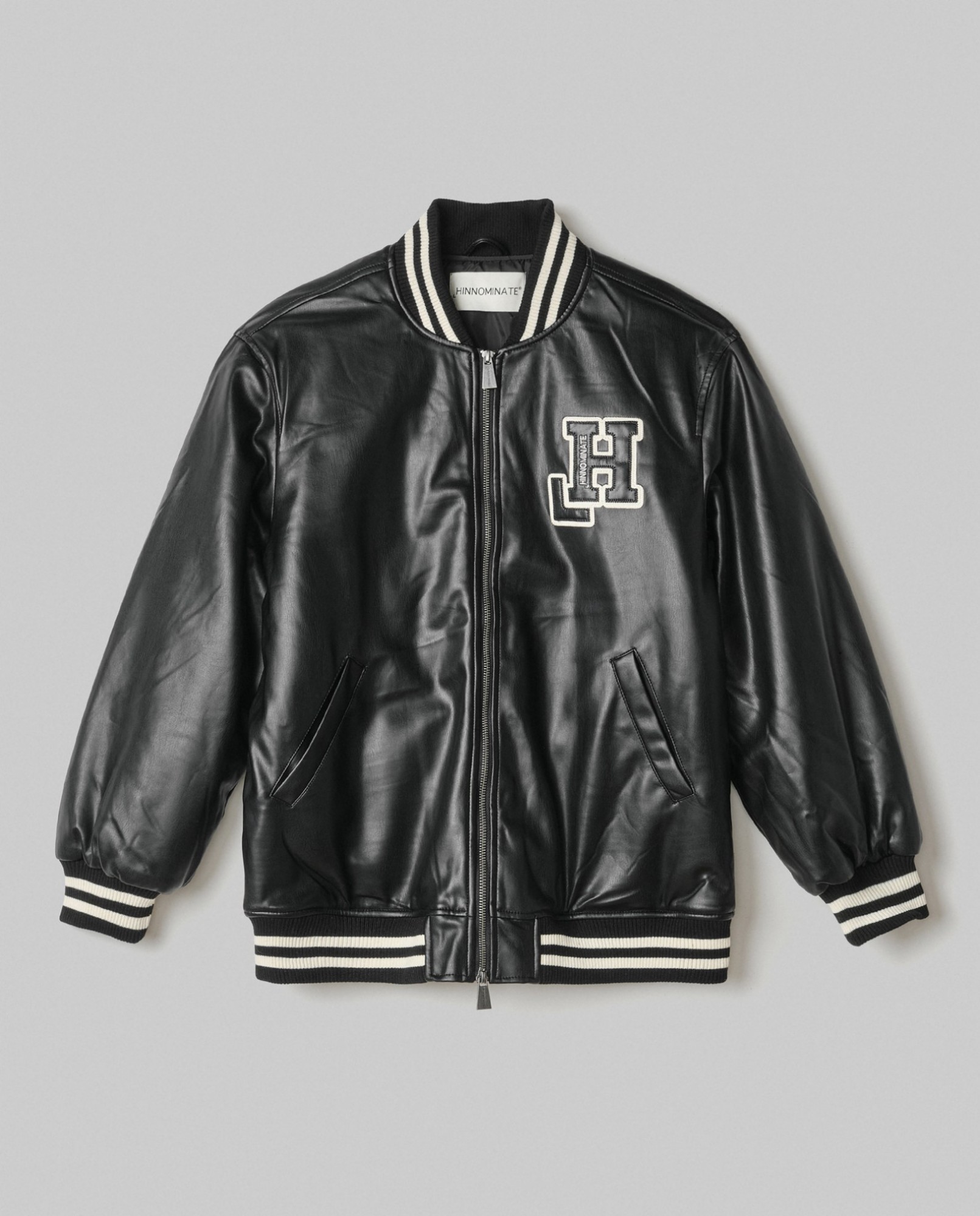 Picture of Bomber in ecopelle • Nero