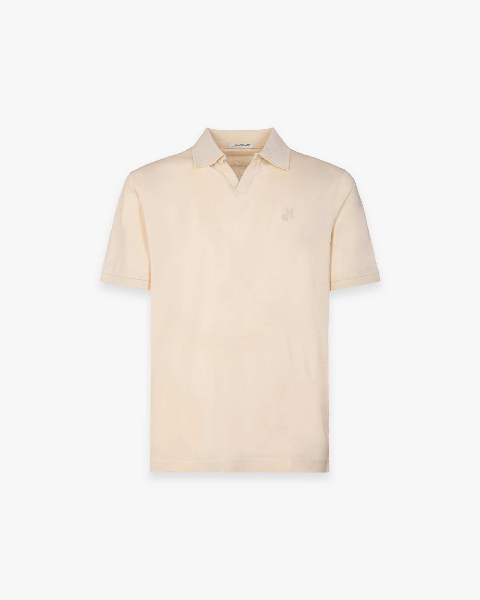 Polo In Jersey Con Scollo A V E Embossed • Beige