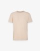 T-Shirt In Lino Con Embossed • Beige
