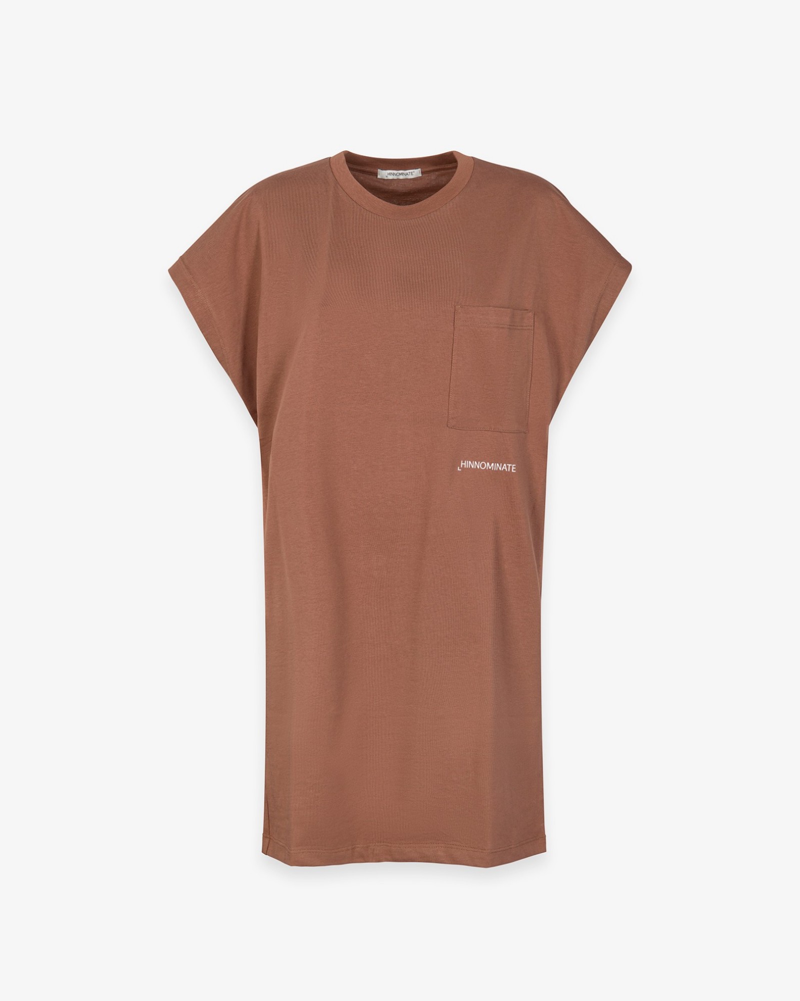 Abito Corto In Jersey Smanicato • Moka