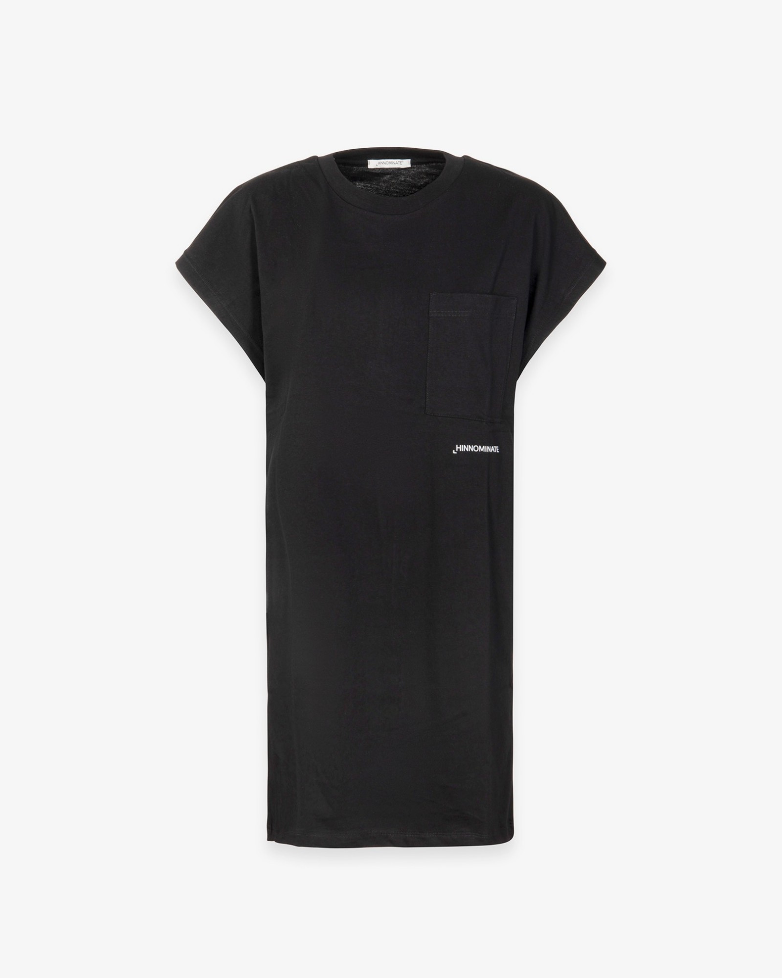 Abito Corto In Jersey Smanicato • Nero