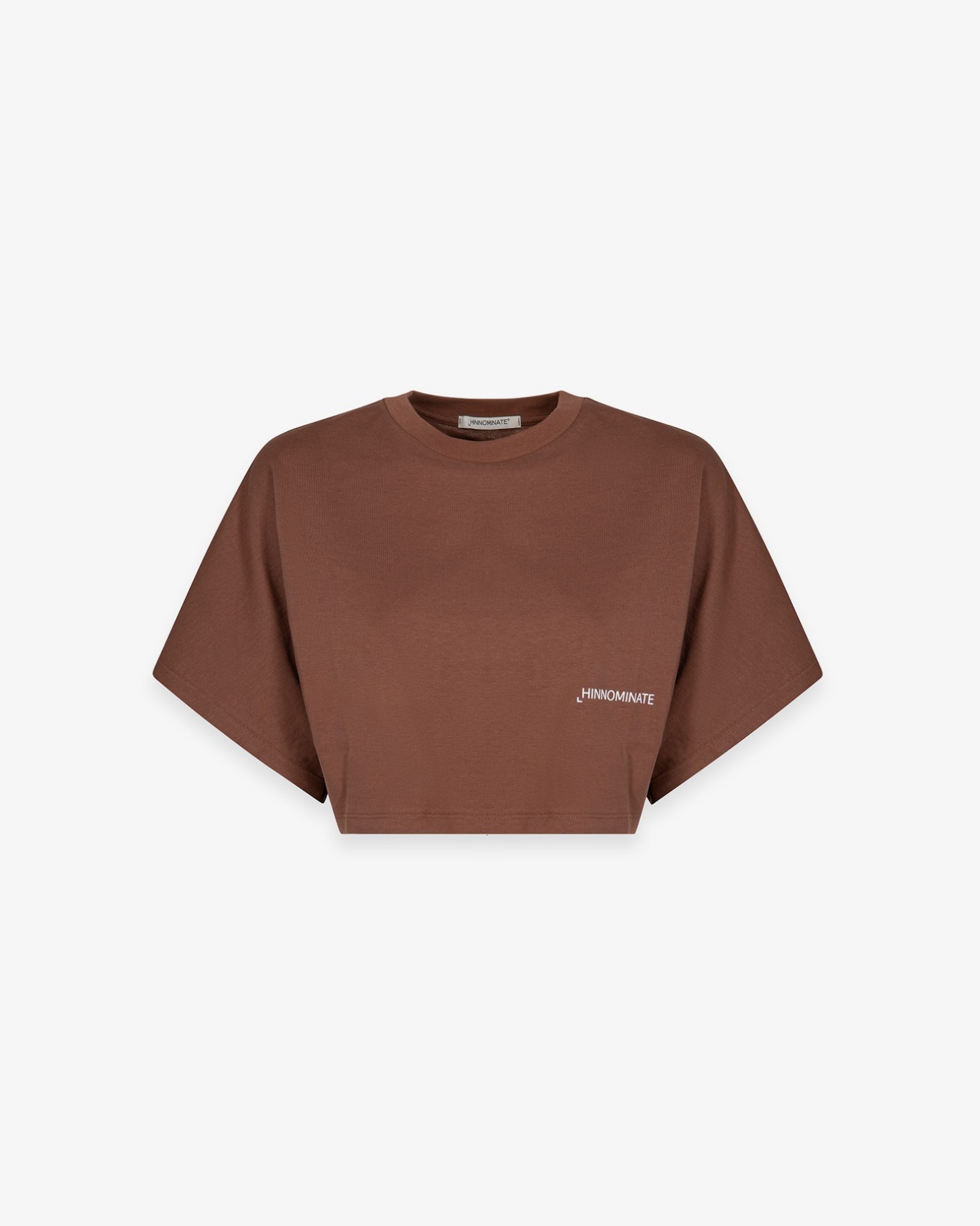 Crop Top In Jersey A Mezza Manica Ampia • Moka