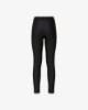 Leggings In Lycra Lucida Con Elastico Logato • Nero