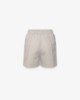 Shorts Corti In Felpa Lurex Con Nervature • Grigio Melange Sbiancato