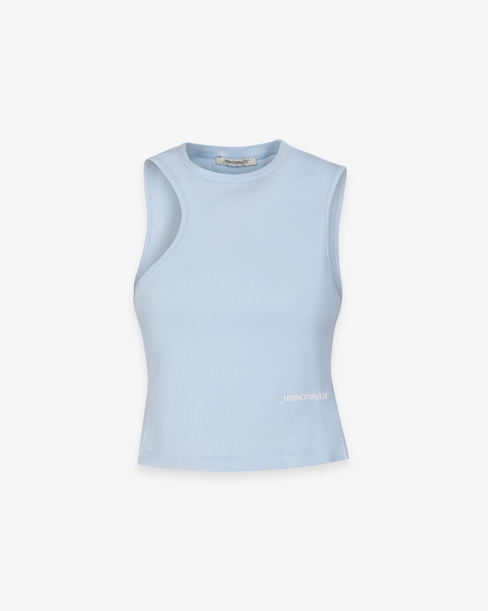 Top In Costina Con Apertura • Azzurro Pastello