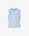 Top In Costina Con Apertura • Azzurro Pastello