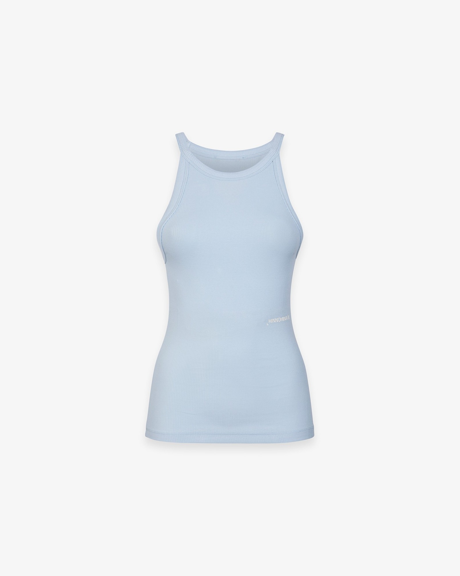 Top In Costina Con Scollo All'Americana • Azzurro Pastello