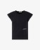 T-Shirt Mezza Manica In Costina • Nero