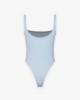 Body A Canotta In Costina • Azzurro Pastello