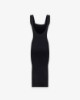 Abito Midi A Canotta In Costina • Nero
