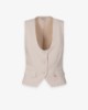 Gilet Gessato • Beige