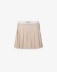 Gonna Gessata Corta Con Elastico E Boxer In Vita • Beige