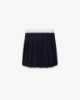 Gonna Gessata Corta Con Elastico E Boxer In Vita • Blu