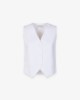 Gilet In Lino • Bianco