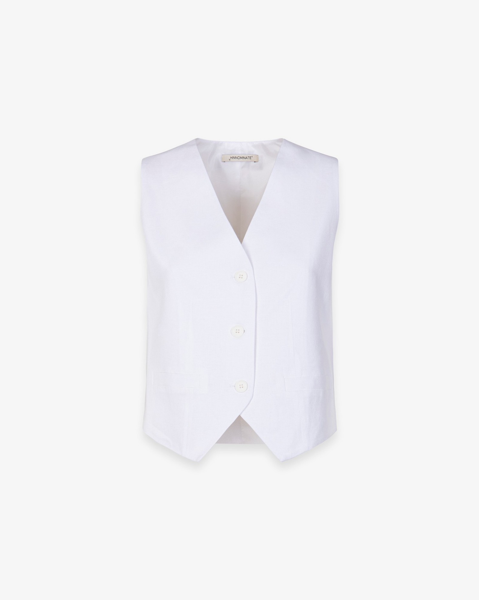 Gilet In Lino • Bianco