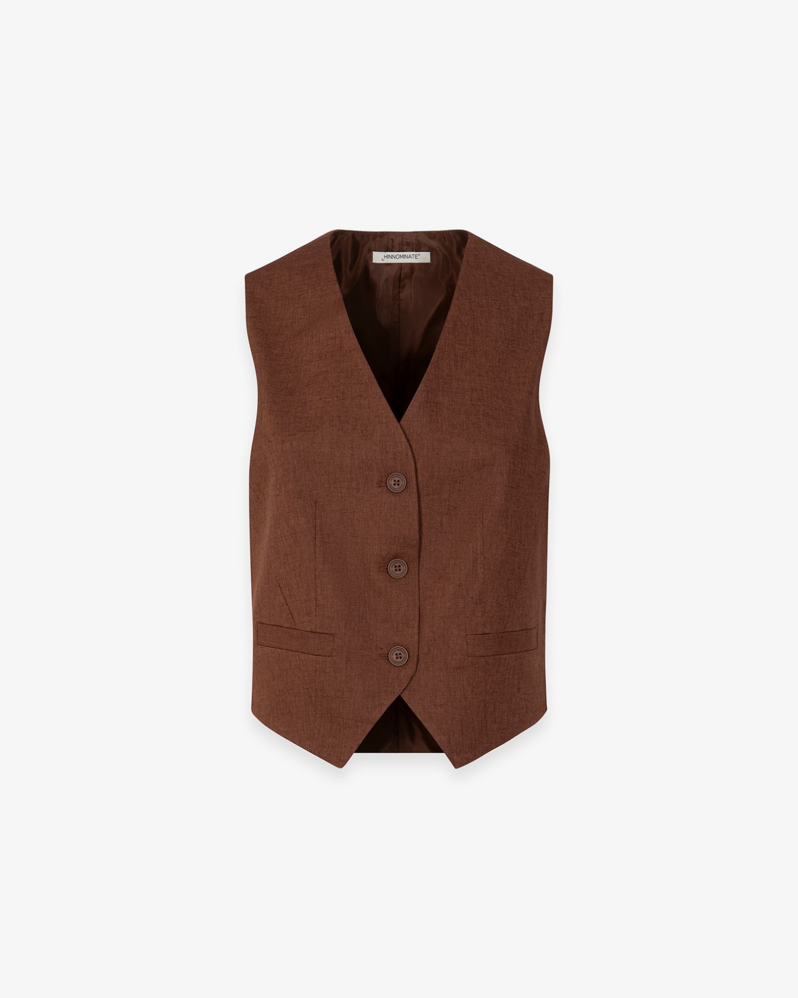 Gilet In Lino • Moka