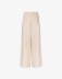 Pantalone Largo Dritto In Lino • Beige