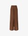 Pantalone Largo Dritto In Lino • Moka