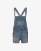 Salopette Corta In Denim • Blu Chiaro