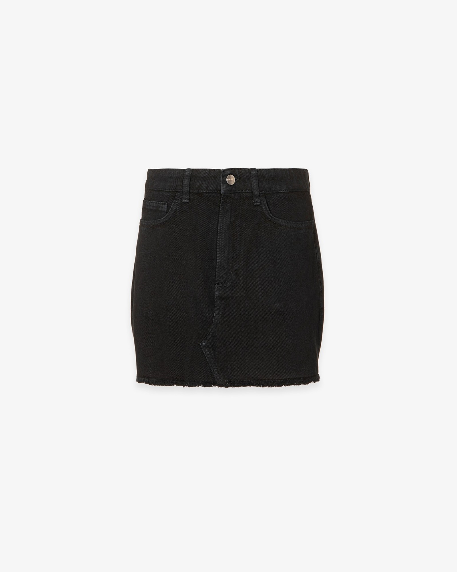 Minigonna In Bull Denim • Nero