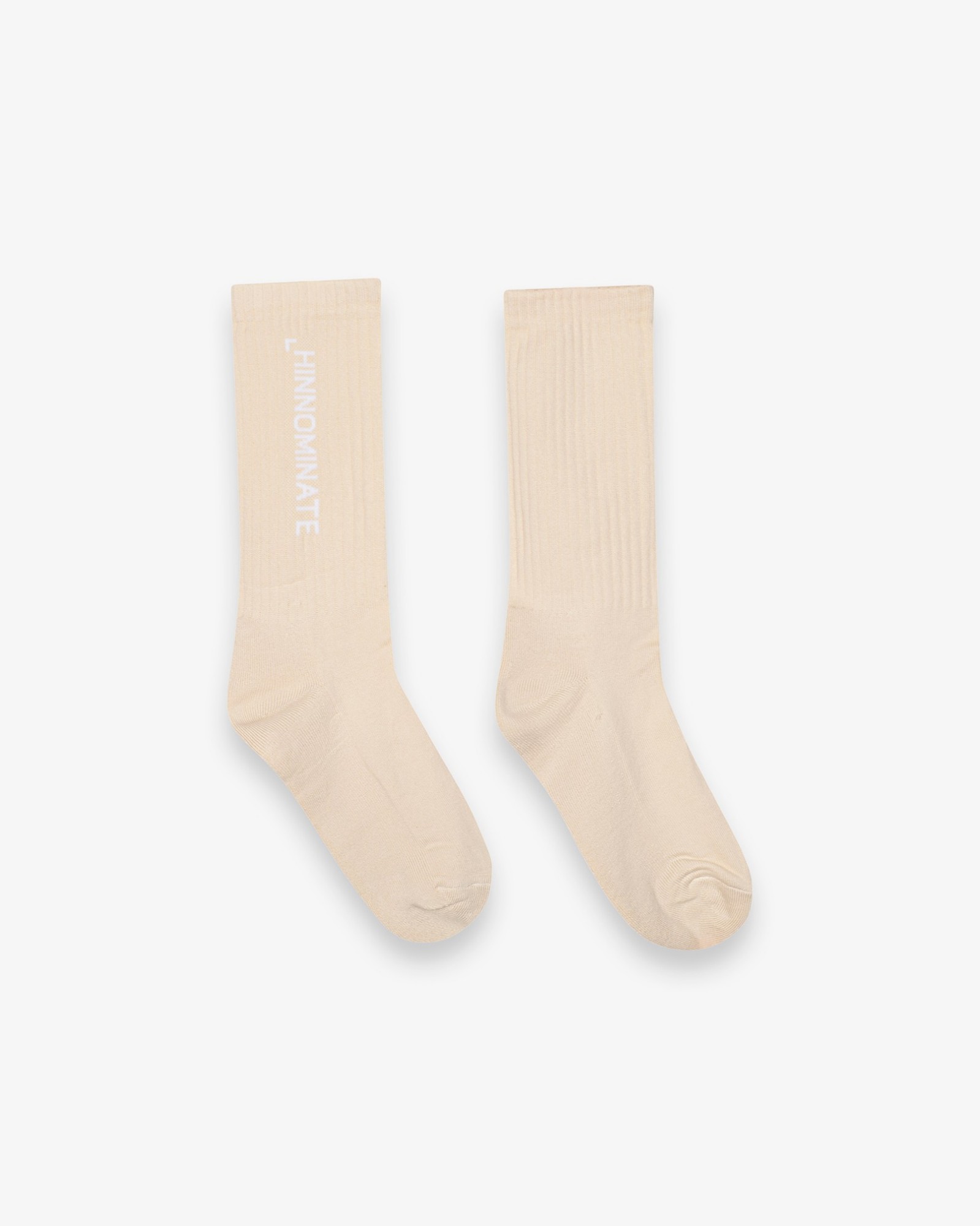 Calze Con Intarsio In Verticale • Beige