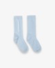 Calze Con Intarsio In Verticale • Azzurro Pastello