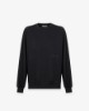 Picture of Viscose Crew Neck Sweatshirt • Black