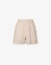 Picture of Bermuda Shorts With Pleats In Linen • Beige