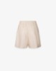 Picture of Bermuda Shorts With Pleats In Linen • Beige