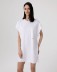 Abito Corto In Jersey Smanicato • Bianco Ottico