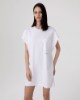 Abito Corto In Jersey Smanicato • Bianco Ottico