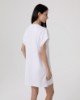 Abito Corto In Jersey Smanicato • Bianco Ottico