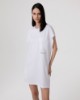 Abito Corto In Jersey Smanicato • Bianco Ottico