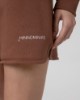 Shorts Corto In Felpa Con Spacchetti Laterali • Moka