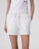 Short In Viscosa Con Inserti In Raso • Off White