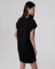 Abito Corto A Mezza Manica In Viscosa • Nero