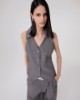 Gilet Con Reverse • Grigio Melange