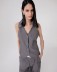 Gilet Con Reverse • Grigio Melange