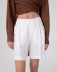 Shorts In Viscosa Taglio Vivo Al Fondo • Off White
