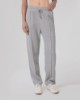 Pantalone Lurex Asciutto Con Nervature • Grigio Melange Sbiancato